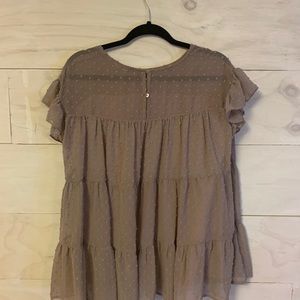 Lavender 3 tier blouse